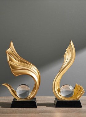 酒柜装饰品摆件家居饰品电视柜轻奢高档现代客厅玄关办公室高级感