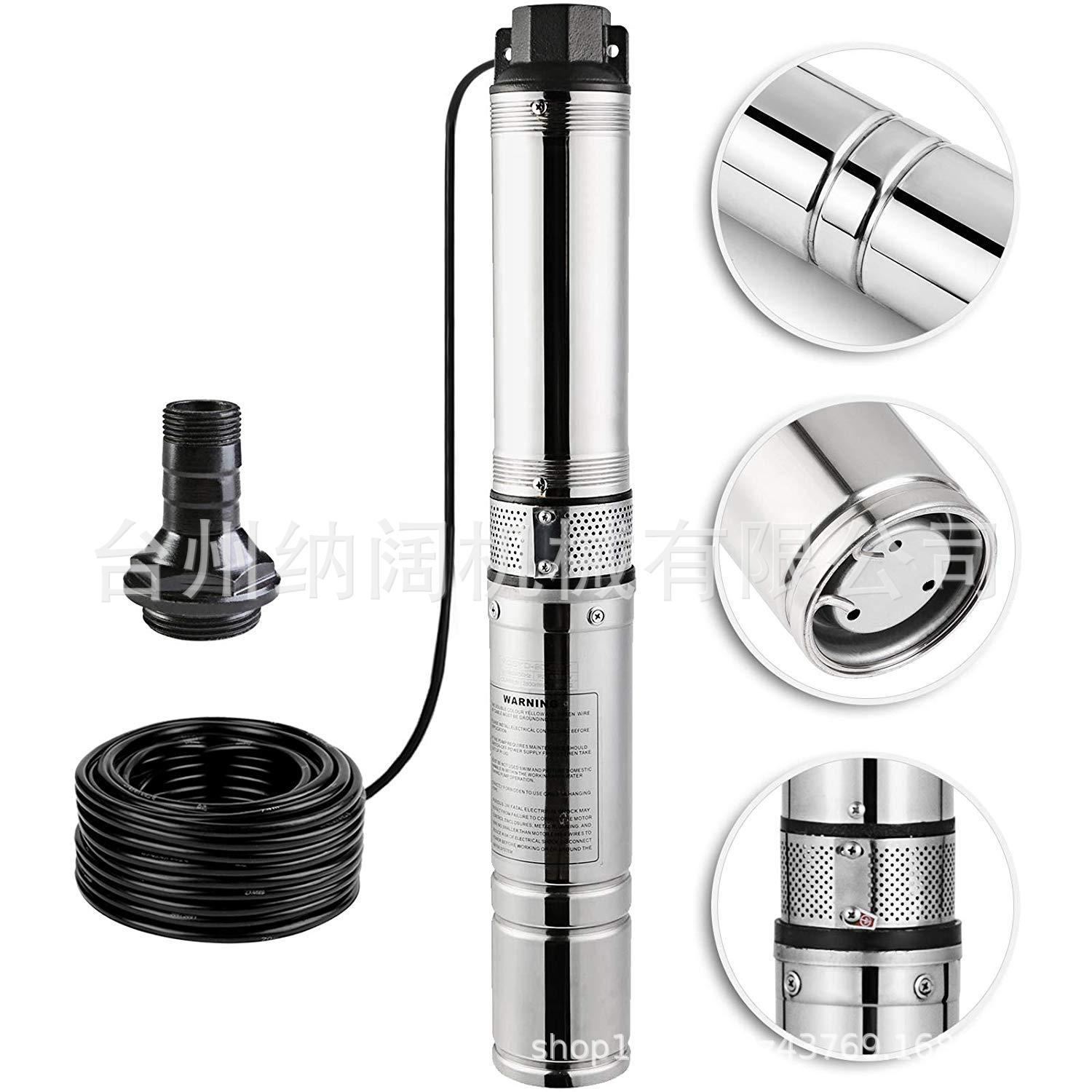 跨境不锈钢深井潜水泵150ft25GPM4