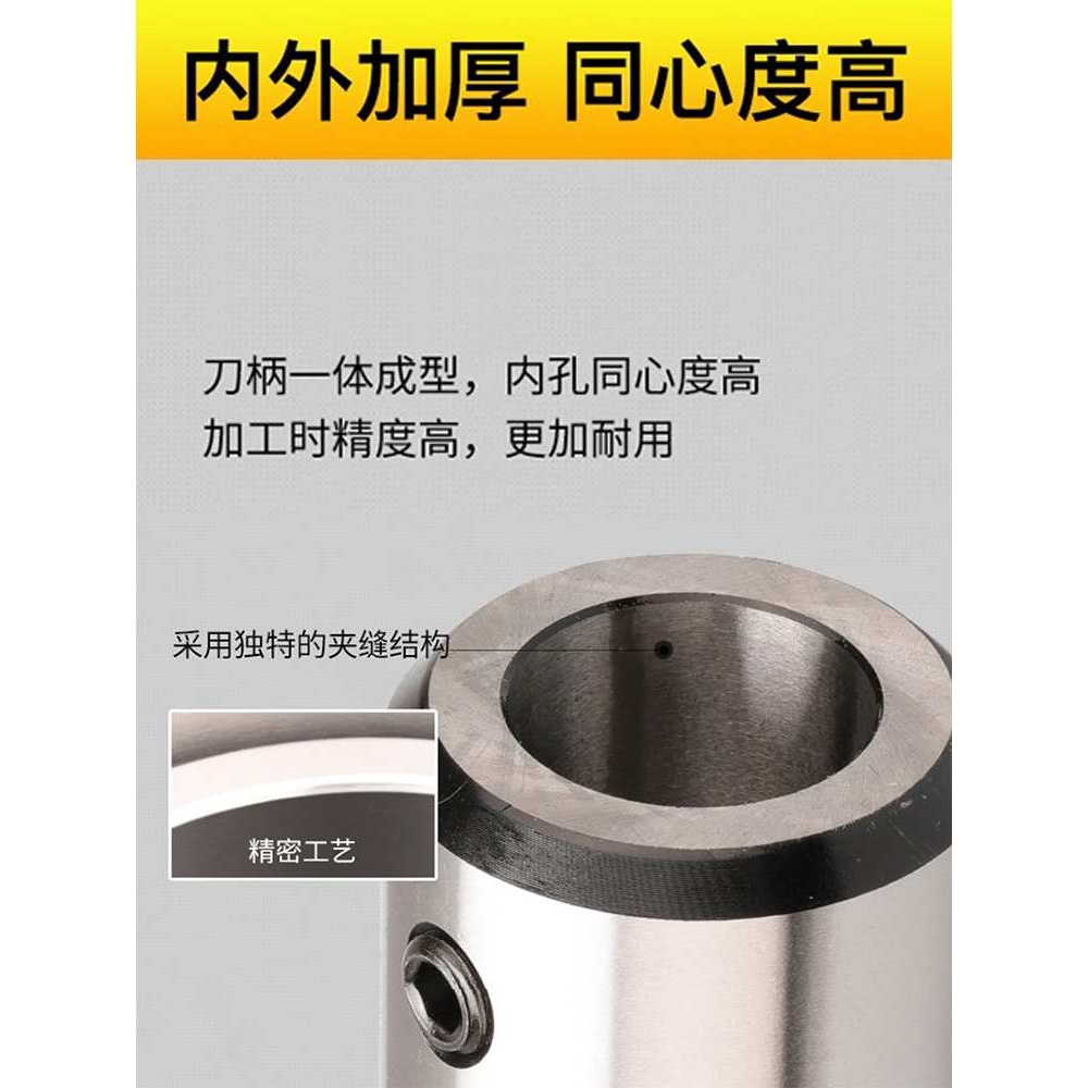 9P1E车床尾座侧固式变径套U钻刀套莫氏扁尾MT3/MT4/MT5-SLN32快速