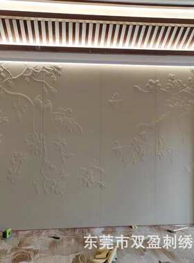 视频号网红中东皮雕背景墙极简玄关墙面割花透光浮雕精雕软包硬包