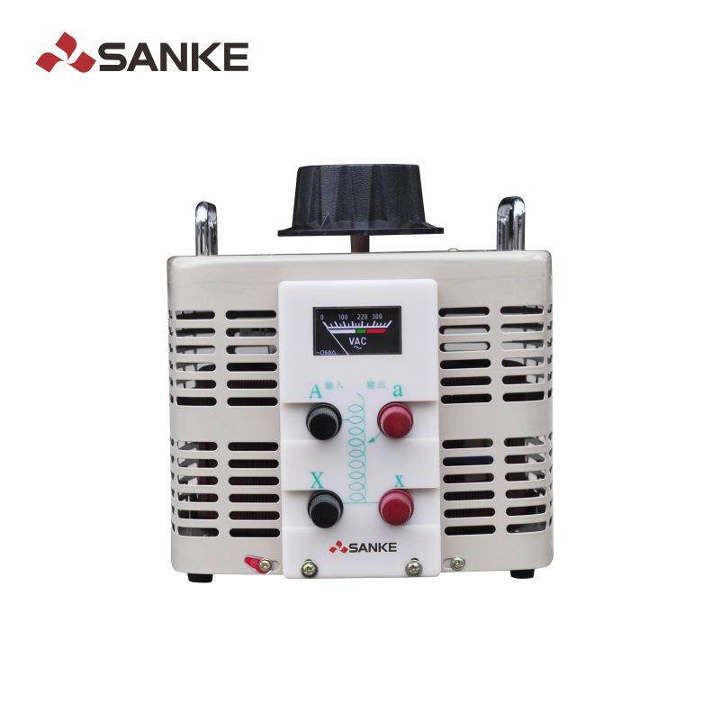 三科220V单相调压器tdgc2-5000W 5K升压器输出0-250v可调节全铜