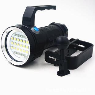 A180潜水摄影补光手电筒Video Light gopro尾部DC充电潜水100米