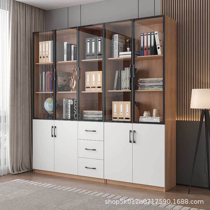书柜家用书柜现代简约收纳置物柜防尘玻璃门展示柜落地靠墙储物柜,模玩/动漫/周边/娃圈三坑/桌游,模型制作工具/辅料耗材,淘宝优惠券,粉丝福利购,淘宝优惠卷