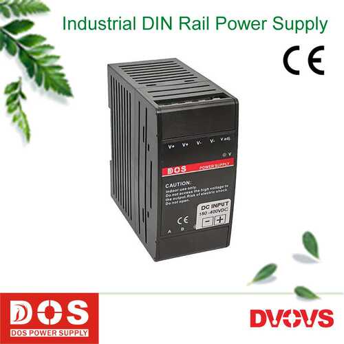 直流300V输入DC24V4.2A导轨式开关电源供应器100W24V可选电压数显