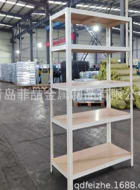 Q195钢置物架衣柜货架置物架多层家用免螺丝落地仓库阳台储藏室