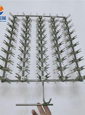 不锈钢冲孔网金属夹具烤漆铁网网盘380x520排5排对装10对CY202