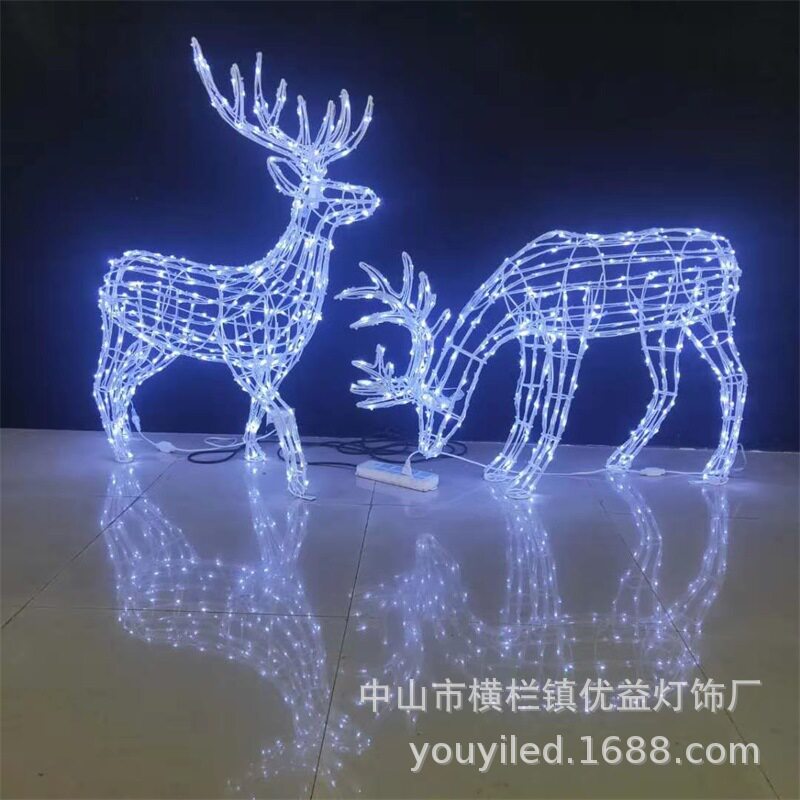 LED鹿子造型灯户外防水动物灯广场店铺装饰亮化节日景观小品灯