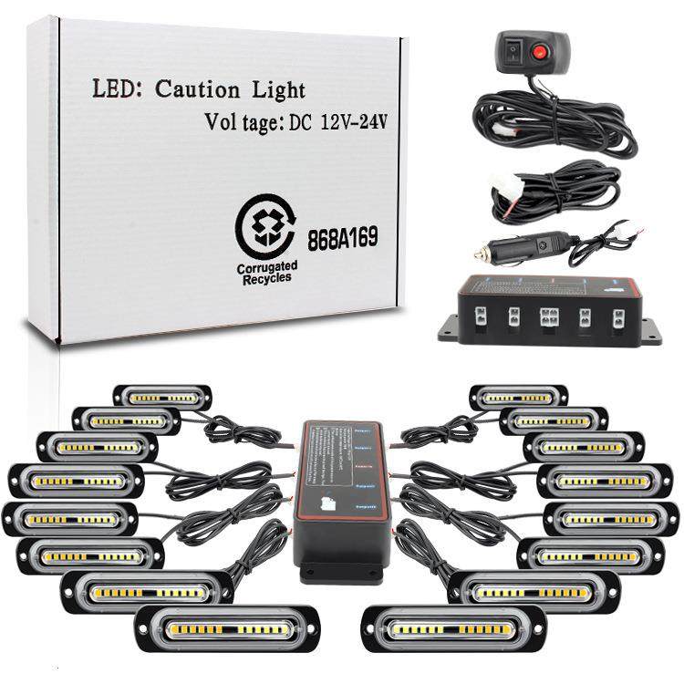 一拖十六汽车中网爆闪警示灯频闪侧边灯16*12LED高亮格栅灯12-24V,鲜花速递/花卉仿真/绿植园艺,割草机/草坪机,淘宝优惠券,粉丝福利购,淘宝优惠卷