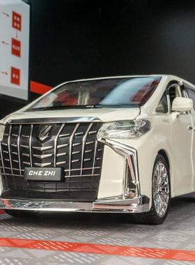 车致C4012仿真商务车合金汽车模型车声光金属玩具车男孩收藏