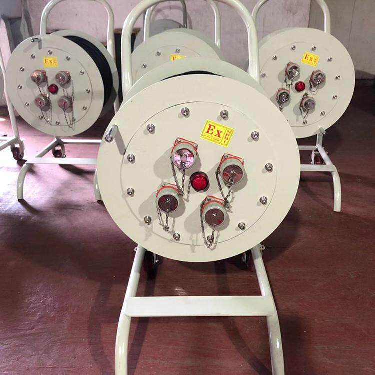 防爆电缆盘移动式线缆盘30/50/100米16A/32A3*4mm2卷线盘收线器