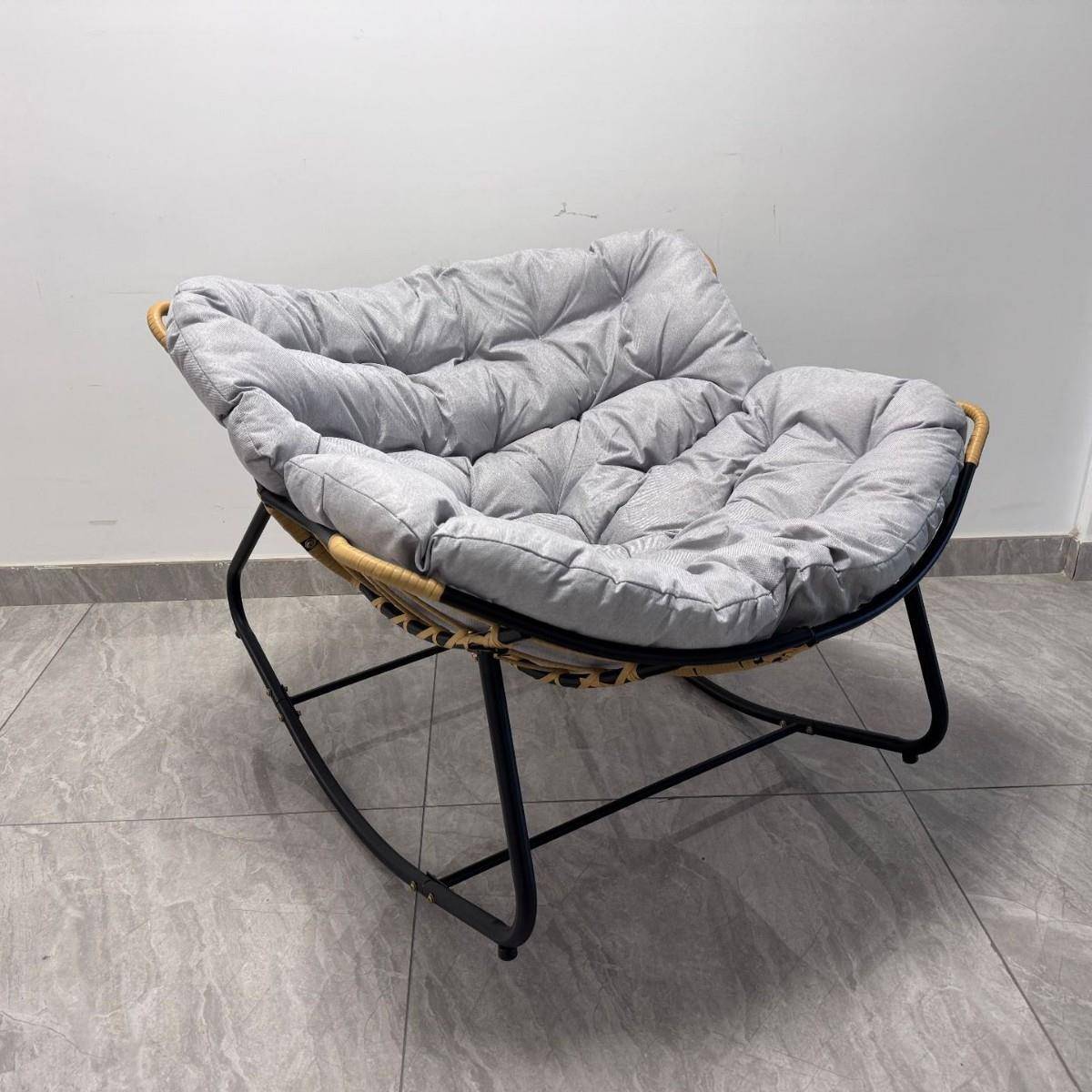 懒人摇摇椅躺椅阳台休闲藤编单人可躺可睡沙发椅