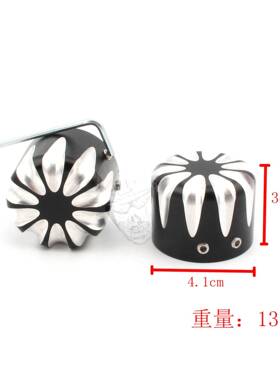 适用哈雷HarleyXL883XL1200X48改装漏白前轮轴盖前轴装饰盖