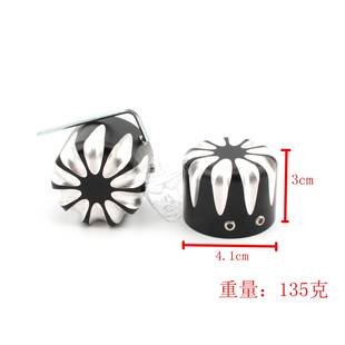 适用哈雷HarleyXL883XL1200X48改装漏白前轮轴盖前轴装饰盖