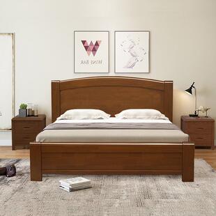 现代简约实木床单人床儿童床1.2米1.5米北欧新中式经济型全实木床