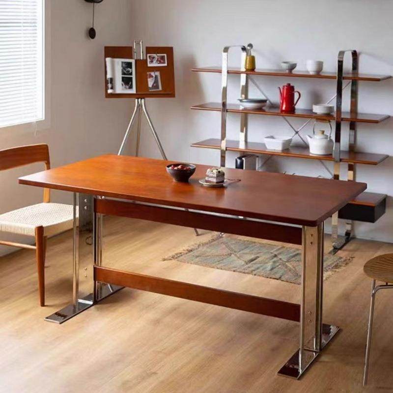 中古实木设计师铁艺餐桌北欧日式复古风实木家用长方形原木办公桌,鲜花速递/花卉仿真/绿植园艺,割草机/草坪机,淘宝优惠券,粉丝福利购,淘宝优惠卷