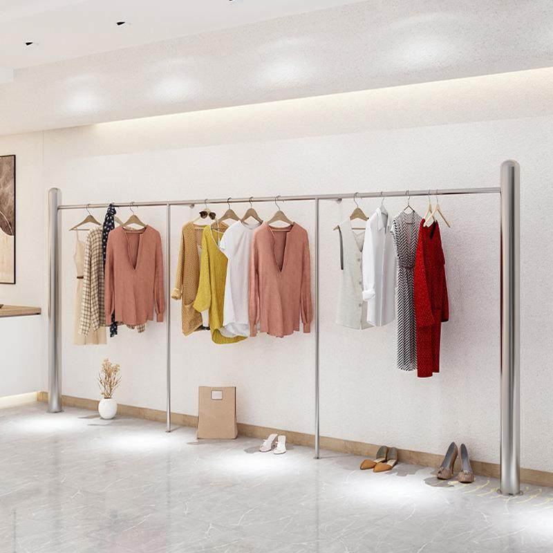 服装店展示架上墙不锈钢陈列挂衣架货架落地式女装店圆柱衣服架子,家装灯饰光源,其它灯具灯饰,淘宝优惠券,粉丝福利购,淘宝优惠卷