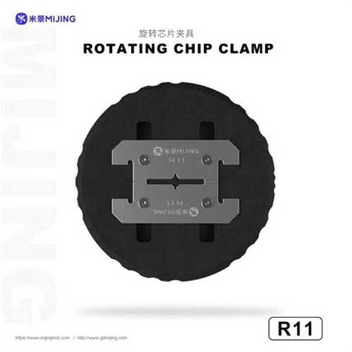 米景R11旋转芯片夹具手机维修CPU芯片ic除胶固定卡具底座夹持工具