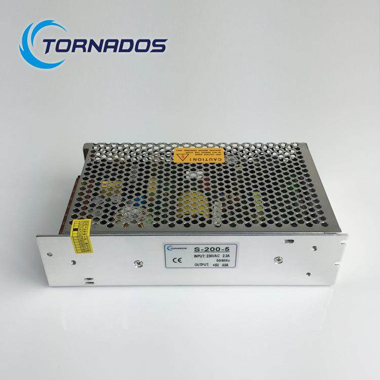 200W5V40A单组S-200-5开关电源5V200W直流电源5V40A开关电源