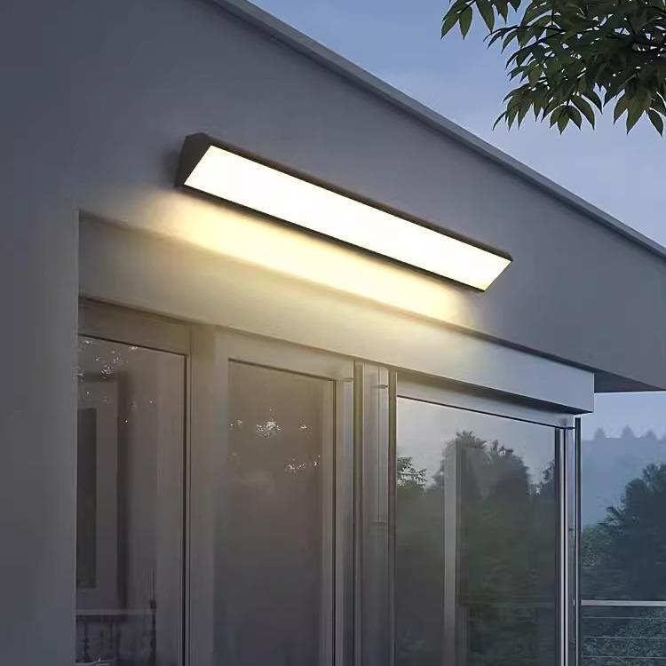 户外长条壁灯防水阳台露台过道楼梯灯led超亮庭院门口室外墙壁灯