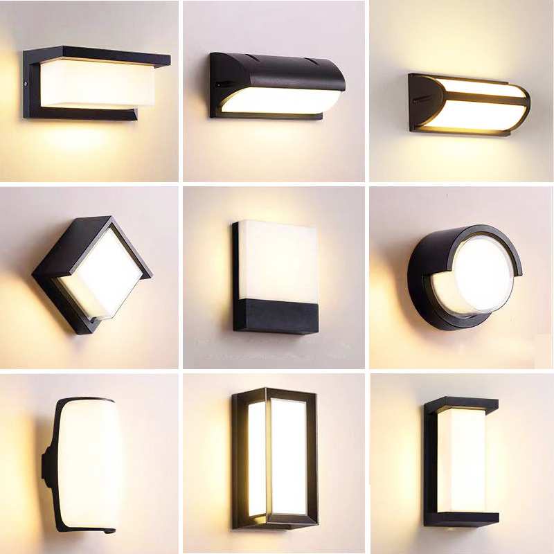 户外led壁灯防水现代简约庭院灯过道照明阳台走廊玄关室外墙壁灯