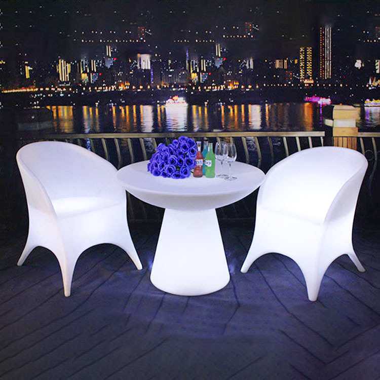 现货供应led发光桌子户外酒吧发光鸡尾酒桌 遥控七彩酒吧酒店家具