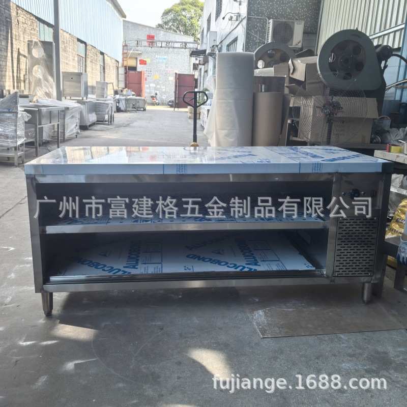 暖碟柜商用不锈钢荷台带加热操作台酒店保温加热碗盘柜厨房工程款图片