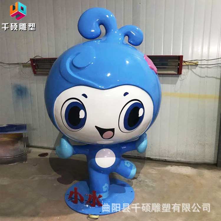 定制玻璃钢卡通人物雕塑户外广场商场美陈景观卡通公仔装饰摆件