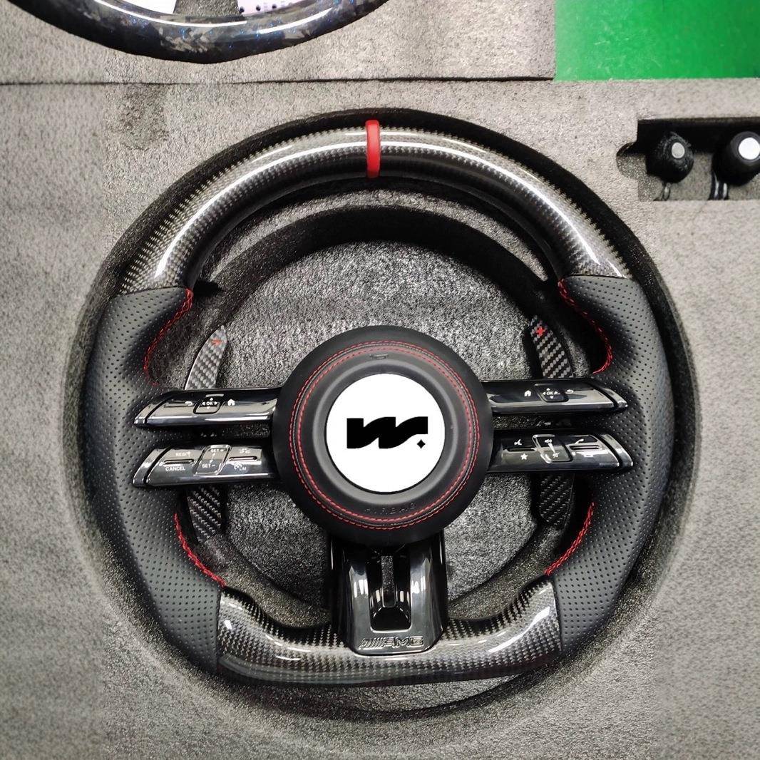 适用梅赛德斯奔驰老款改新款ABCES级GLE GL amg couple蜻蜓方向盘