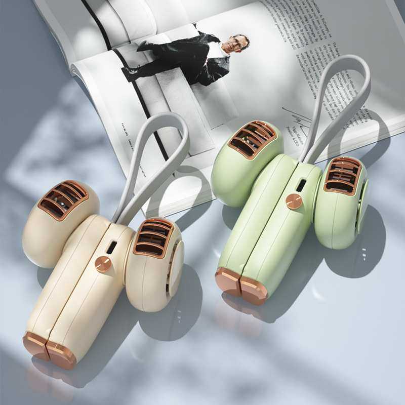 新品跨境折叠式挂脖小风扇 学生礼品便携USB无叶户外露营充电风扇,模玩/动漫/周边/娃圈三坑/桌游,模型制作工具/辅料耗材,淘宝优惠券,粉丝福利购,淘宝优惠卷