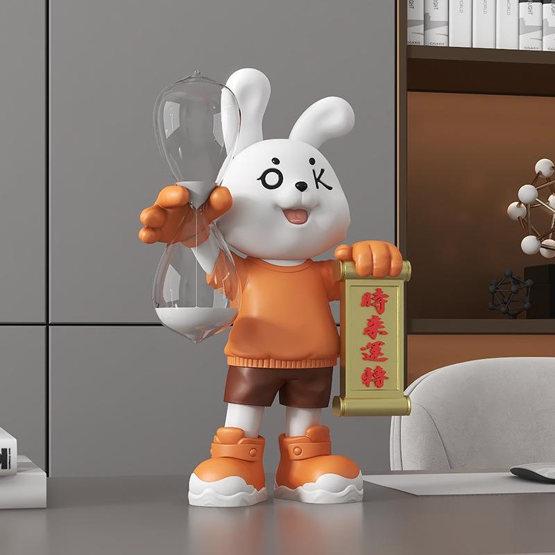 时来运转工位情绪稳定桌面30分钟沙漏摆件玄关电视柜装饰乔迁礼品