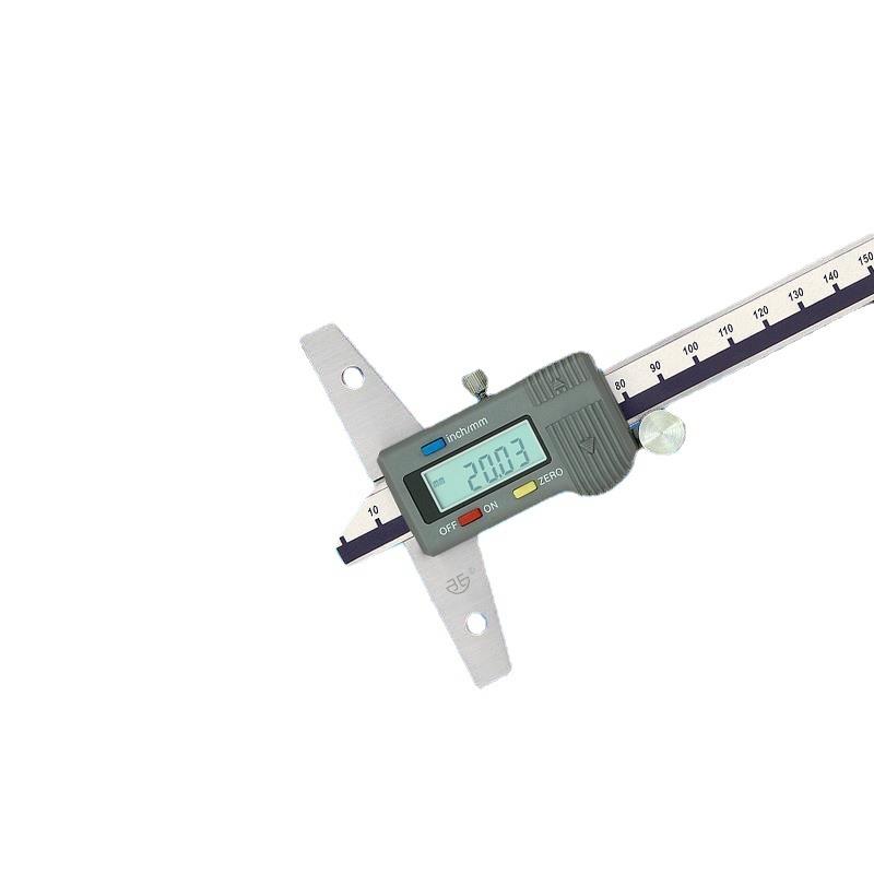 青海量具xibei青量游标数显深度卡尺/量深度/0-100-200-300mm0.01