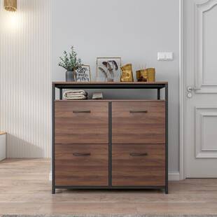 新款北欧翻斗式鞋柜 加宽纵深设计收纳鞋柜 外翻鞋架