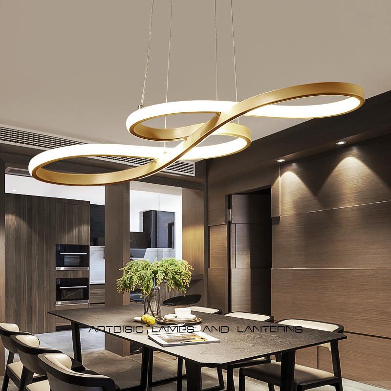 led后现代餐吊灯具简约客厅灯时尚餐厅灯温馨浪漫卧室灯新款灯饰