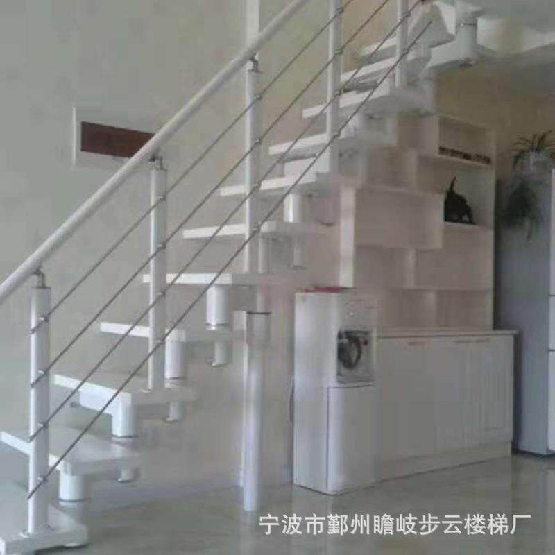 [步云楼梯]钢木楼梯复式楼梯成品楼梯窗台扶手宁波厂家直销