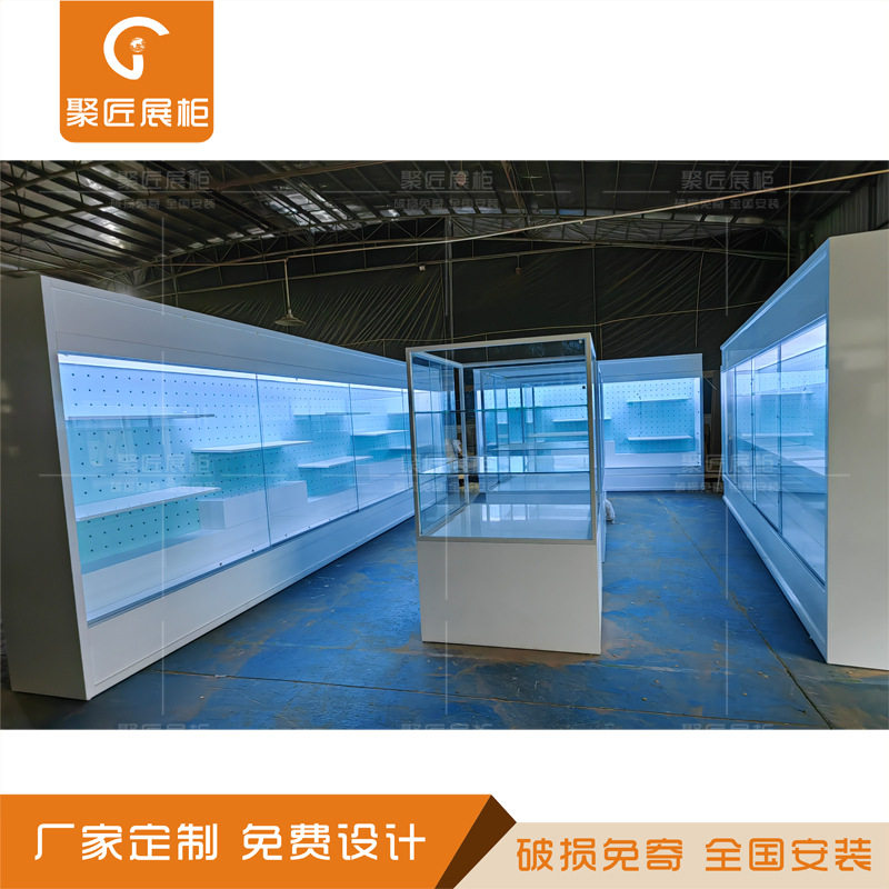 商用店铺定做珠宝展示柜台首饰品银饰黄金奢侈品陈列架精品玻璃柜