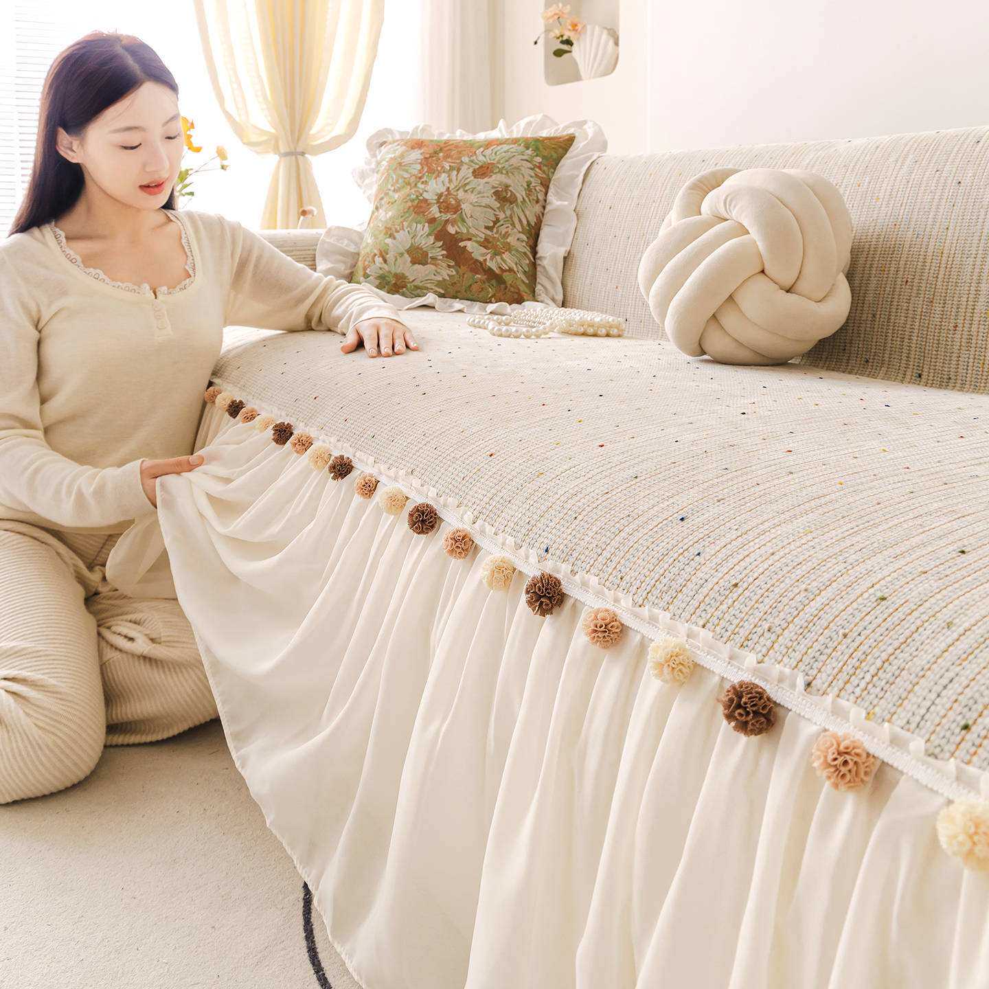 严选客厅沙发盖布2026年新款沙发盖巾四季通用沙发垫防滑全盖套罩