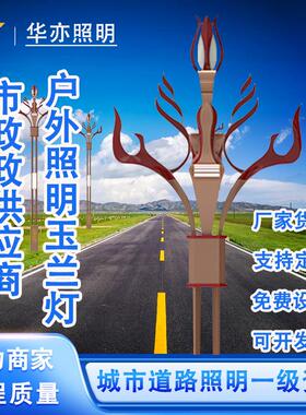 中山灯具玉兰灯LED户外防水防锈中华灯市政工程道路照明路灯