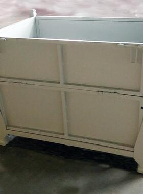 可堆式铁板箱重型仓储笼厂家现货供应折叠式金属周转箱