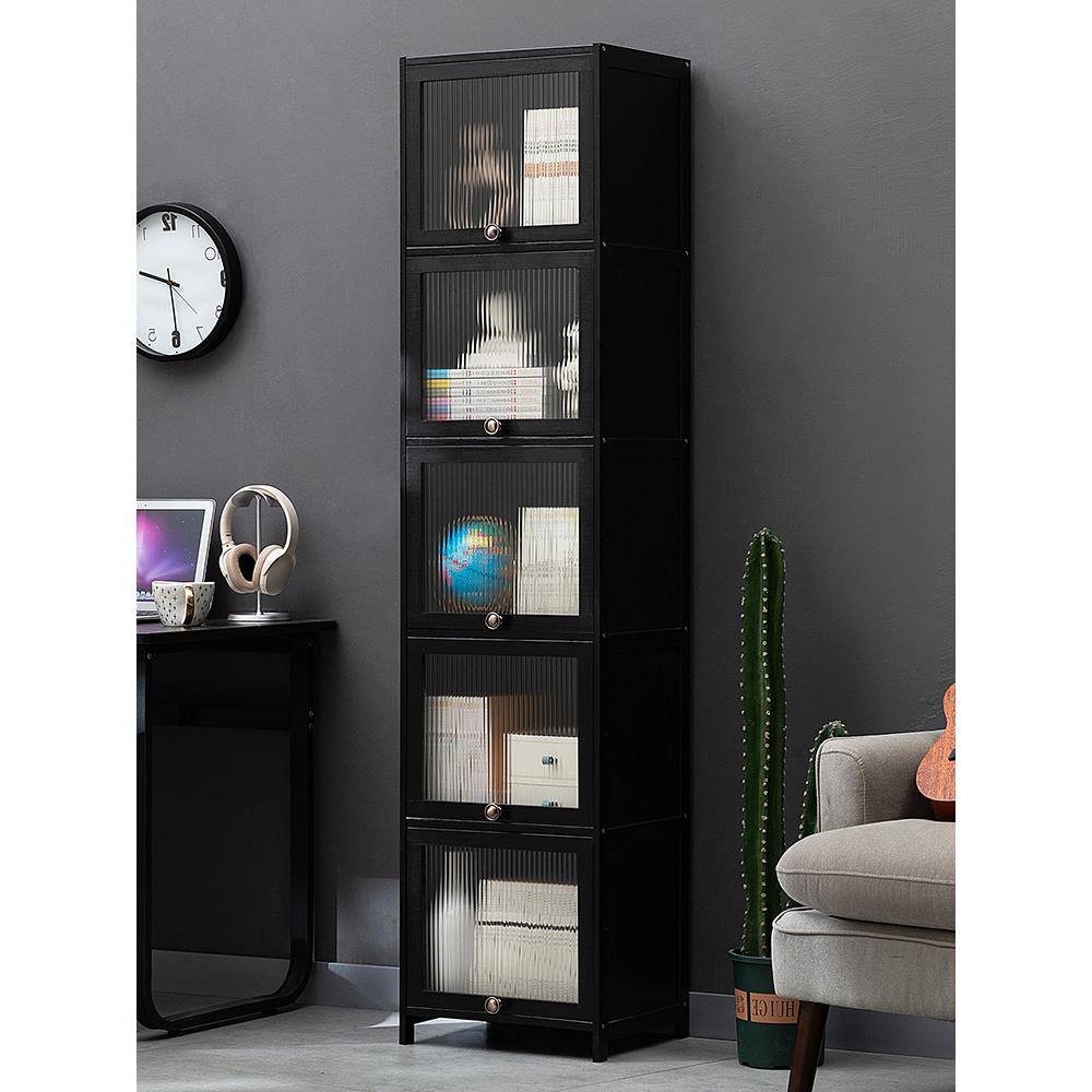 cs书架置物架落地书柜子家用儿童收纳靠墙边客厅简易实木多层储物