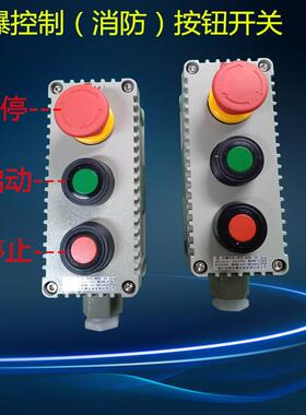 防爆控制按钮la53-2急停常开按钮开关操作柱带指示灯220v380V