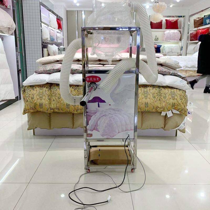 被壳充绒机工厂店面羽绒制品用冲绒机羽绒被套充绒机器
