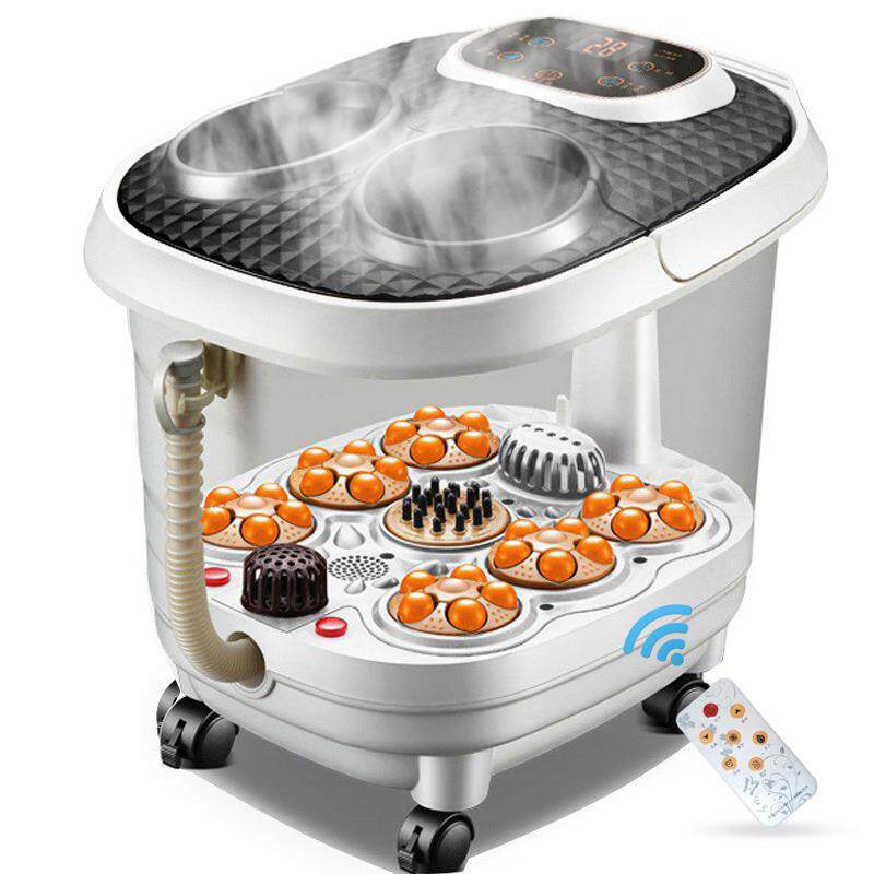 足浴盆器全自动按摩洗脚盆电动加热泡脚桶家用恒温足疗机深桶熏蒸
