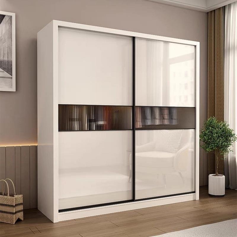 【折扣价】衣柜卧室家用推拉门2025新款亮光现代简易移门经济型收