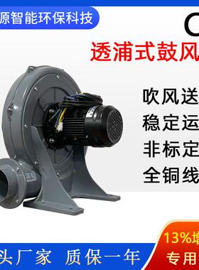 中压鼓风机清扫车吸树叶直流风机24V48V有刷无刷透浦式中压风机