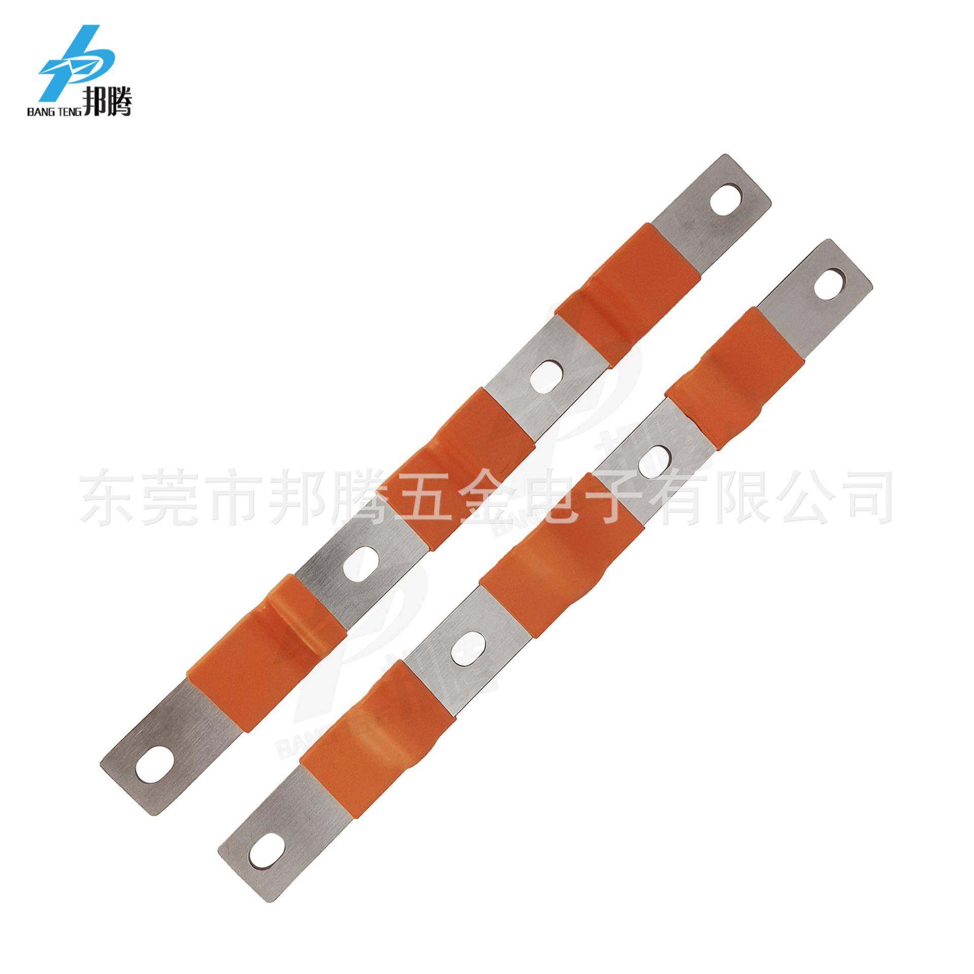 280A大单体电池串联软连接孔距72宽20电池连接片紫铜软连接