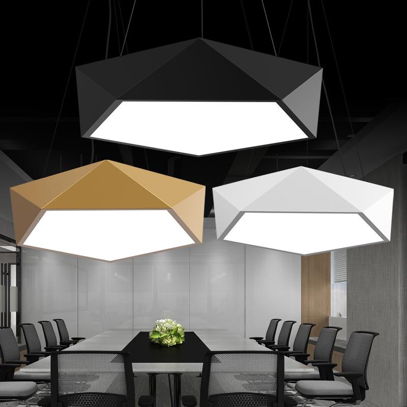LED异形灯创意几何灯办公室吊灯吸顶灯商场健身房工业风造型灯具