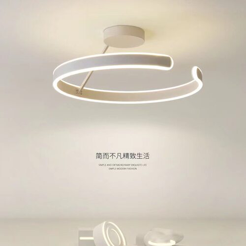主卧室灯2022年新款极简led吸顶灯具简约现代圆形北欧餐厅灯