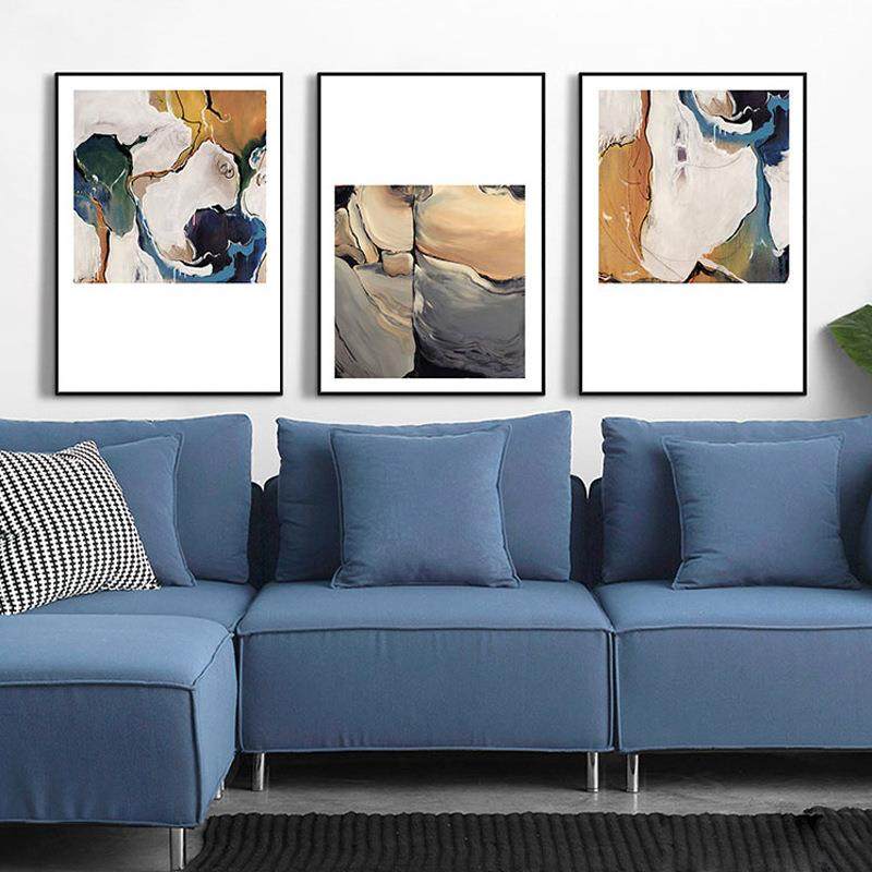 后现代北欧抽象色彩装饰画美式客厅墙画卧室挂画餐厅饭厅玄关壁画,基础建材,脚轮/万向轮,淘宝优惠券,粉丝福利购,淘宝优惠卷