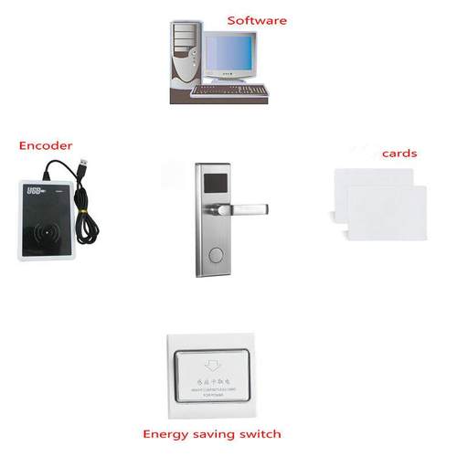 短租房智能锁磁卡锁酒店智能锁IC宾馆锁公寓智能门锁