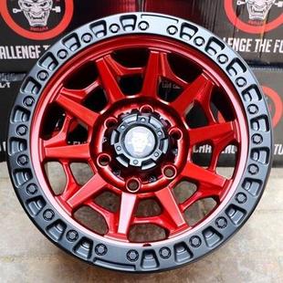 18寸FUEL越野轮毂牧马人酷路泽坦途FJ猛禽普拉多路巡坦克300改装